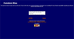 Desktop Screenshot of femdommiss.com